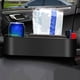 thumbnail image 3 of Caja de almacenamiento para el hueco del asiento del coche con portavasos, organizador multifuncional para la consola delantera, accesorios y almacenamiento interior, color negro, 3 of 7