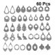 thumbnail image 2 of 60 piezas de colgantes de pendientes antiguos clásicos de plata Yashi, 2 of 3