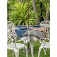 thumbnail image 3 of Outdoor Tablecloths with Umbrella Hole & Zipper, Brown Pink Vintage Round Tablecloths 60 Inch, Retro Farmhouse Elegant Pastoral Waterproof Table Cloth, Patio/Pool/Picnic Table Covers, 3 of 8
