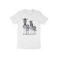 thumbnail image 4 of Stripped Pattern Zebra Horse Animal Print Gift Adult Women T-Shirt Cool Zebra Print Design Birthday Holiday Presents Tshirt, 4 of 10