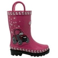 thumbnail image 2 of Children's 3D Fern Farmall Rubber Boot Pink, 2 of 5