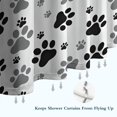 thumbnail image 6 of Grey Dog Paw Footprint Shower Curtain 72"x72" ,Bathroom Decorative Shower Curtains Set with 12 Hooks,Modern Waterproof Washable Shower Curtain, 6 of 6