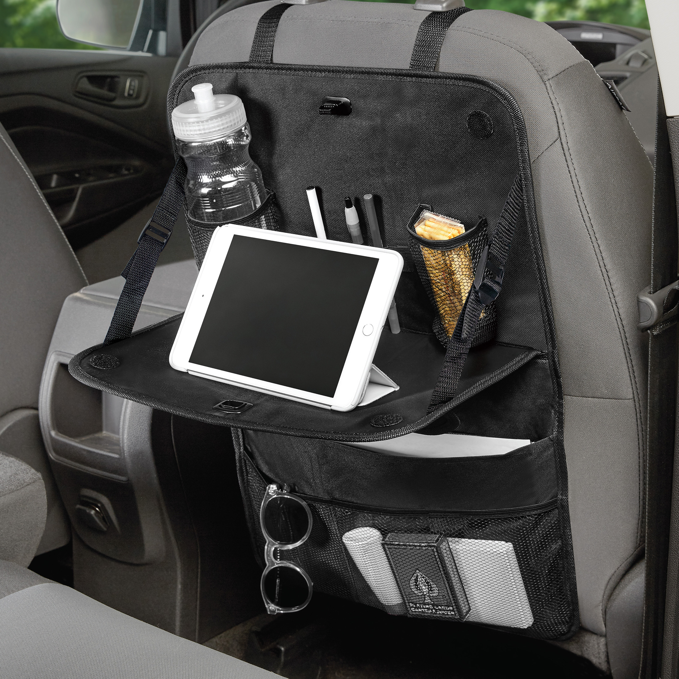 Auto Drive Multi-Pocket Backseat Organizer with Table photo 7