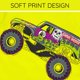 thumbnail image 4 of Remera Monster Jam Grave Digger amarilla para niños de 7-8 años, 4 of 6