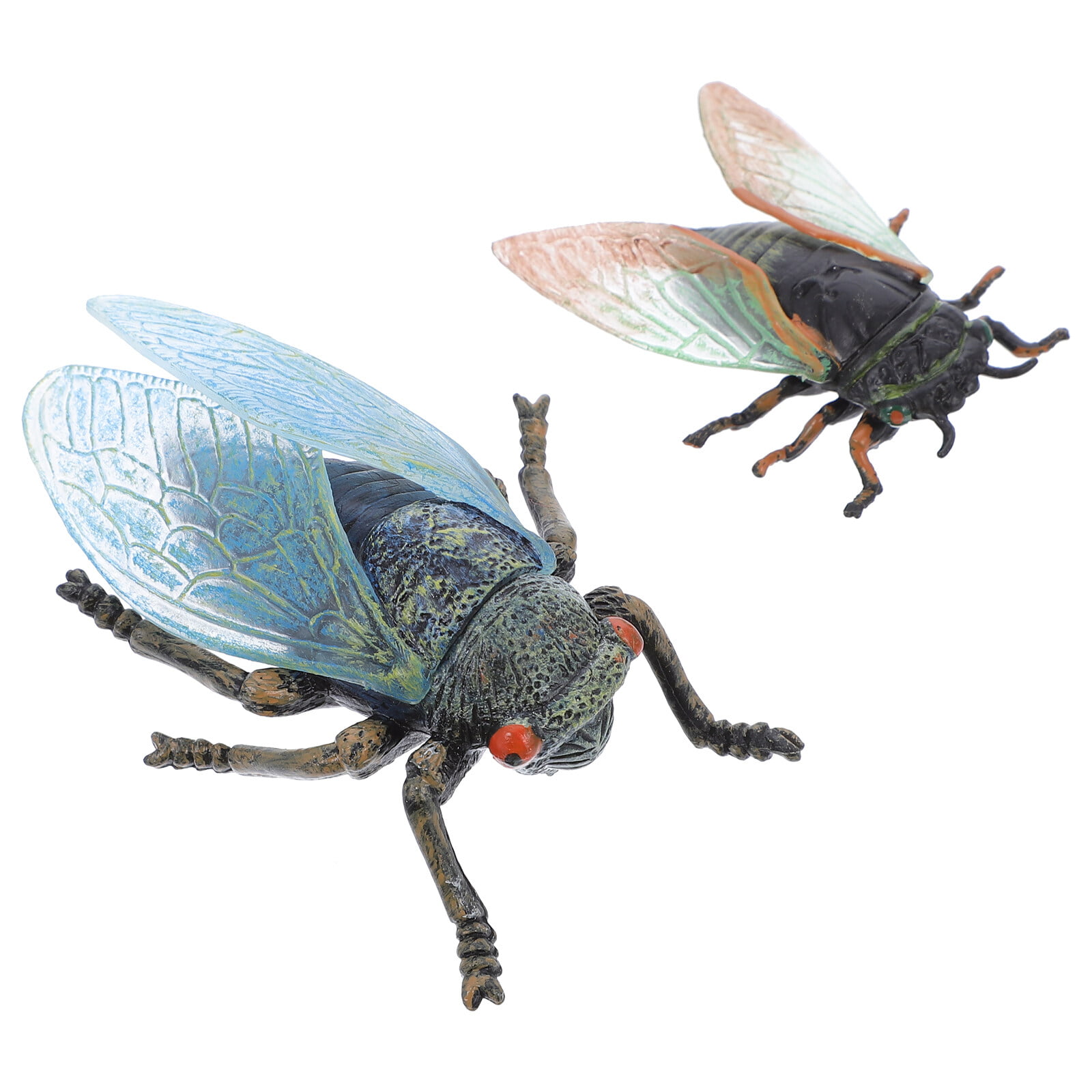 2 Pcs Mini Cicada Model Simulation Insect Decor Cicada Themed Party ...