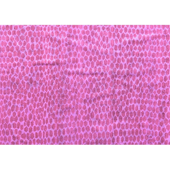 Ahgly Company Indoor Rectangle Abstract Purple Modern Area Rugs, 7' x 10'