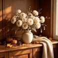 thumbnail image 5 of Fall Tone Artificial Chrysanthemum, Multi Color Dried Style Faux Flower Sprigs, Rustic Long Stems Floral Picks For Vase Home Table Decor, 5 of 6