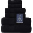 thumbnail image 1 of Juego de toallas COZYART negro, 100% algodón, 650 g/m², 6 piezas, 1 of 6