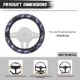 thumbnail image 5 of Uorisanigo Skull Print Steering Wheel Cover for Women Purple Car Steering Wheel Protector for Most Vehicle Warm Car Steering Cover for Winter Replacement Car Accessories Gift for Holiday, 5 of 8