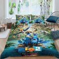 thumbnail image 2 of Rio Conjunto de sábanas temático, trío de piezas, cómodo y amigable con la piel, diseño único, regalo de decoración para el hogar para familiares, amigos y fans,173cm *218cm, 2 of 6