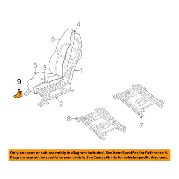 Chevrolet GM OEM 97-13 Corvette Driver Seat-Track Cover 15864735