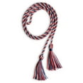 thumbnail image 2 of Single Graduation Honor Cord Navy Blue/Red/White, 2 of 4