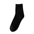 thumbnail image 2 of Dyfzdhu Womens Socks Autumn Winter Plus Velvet Padded Thermal Towel Socks Solid Color Ladies Long Cotton Socks Gifts For Women, 2 of 4