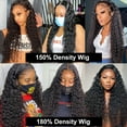 thumbnail image 5 of 13x6 DOPI Lace Frontal Wig DOPI Deep Wave Wigs For Brazilian Women Curly Human Hair 40 Inch Hair Deep Water Wave Lace Front Wig, 5 of 5