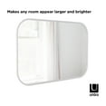 thumbnail image 3 of Umbra Hub 24 x 36" Rectangular Wall Mirror White, 3 of 11
