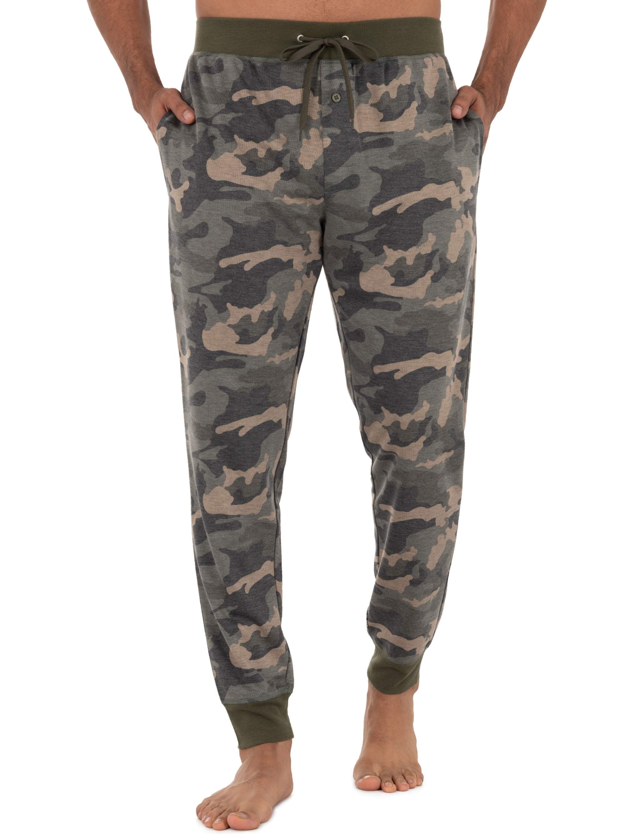 fruit of the loom men's knit poly rayon jogger lounge pant