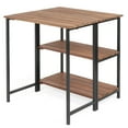 thumbnail image 1 of Patiojoy Table à Manger Pliante Étagères de Rangement en Bois d'Acacia pour Usage Intérieur et Extérieur, 1 of 10