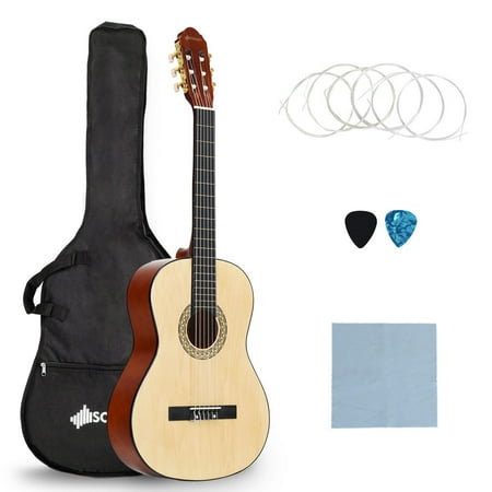 Sonart 39'' Full Size Classical Guitar 10 String w/Bag Pick Strings Cleaning (The Best Classical Guitar Strings)