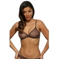 thumbnail image 3 of Women's Gossard 6271 Glossies Sheer Bra (Black 28F), 3 of 14