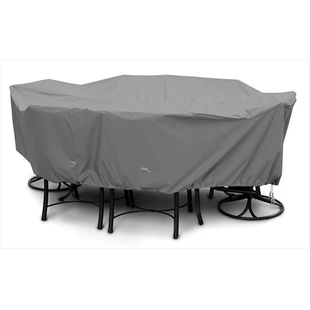 KoverRoos Weathermax 81362 Large High Back Dining Set Cover, 112 by 88 by 36-Inch, Charcoal