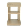 thumbnail image 3 of Clove Tan Chairside Table: Stylish Solid Wood End Table for Living Room, Bedroom, or Office, 3 of 6