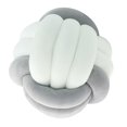 thumbnail image 2 of Nudo Almohada Bola Gruesa Cómoda Almohadas Anudadas Para Sala De Estar Hogar Sofá Gris Y Blanco, 2 of 9