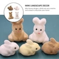 thumbnail image 5 of Multi Succulent Micro Landscape Adorns Bunny Decor for Home with 12Pcs, 5 of 5