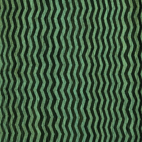 Ahgly Company Indoor Square Abstract Turquoise Blue Modern Area Rugs, 3' Square