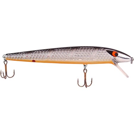 UPC: 0049575004174 | Smithwick Super Rogue Jr. 5/16 oz Fishing Lure – Chrome/Black/Orange Belly