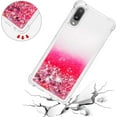 thumbnail image 5 of case for Samsung Galaxy A02 Case for Girls Women, Fashion Shiny Creativity Quicksand Flowing Liquid Floating Soft TPU Cover Glitter Cute Bling Clear Protective Case for Samsung Galaxy M02 RLS Red, 5 of 7