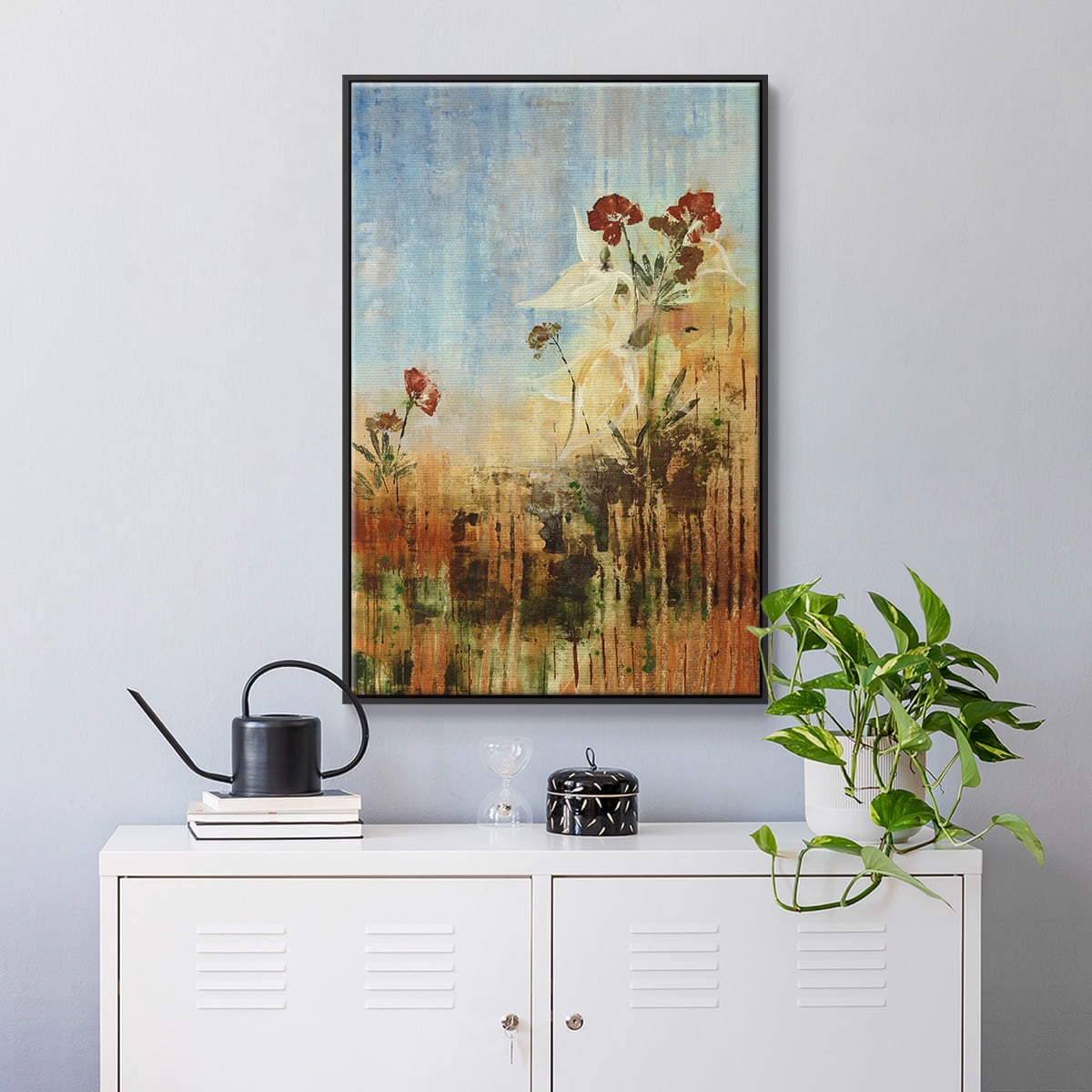 Dedicated to Spring Framed Premium Gallery Wrapped Canvas - Ready to Hang - 17 x 25 - Black Floating Frame