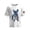 White, variant on Mens Tshirts Short Sleeve Graphic Tees with Dog USA Flag Casual Comfortable Everyday Wear Crewneck T Shirts for Man Blue L