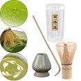 thumbnail image 6 of yotijay Handmade Matcha Ceremony Set Matcha Bamboo Whisk Ceramics Matcha Whisk Holder Light Green, 6 of 9
