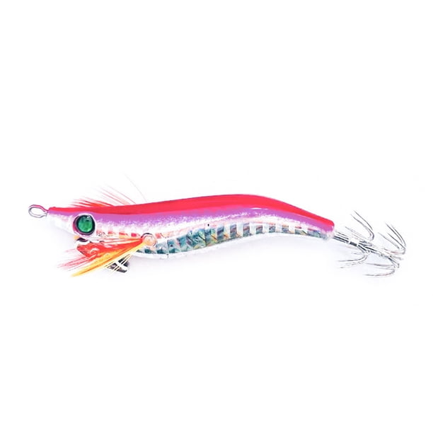Señuelo Pesca Luminoso Anzuelos Calamar Anzuelo Artificial Cebos Jigging () Rosa