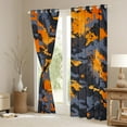 thumbnail image 4 of Homewish Kids Orange Camouflage Black Out Curtains, Aesthetic Watercolor Curtains Pack of 2 (42x63 Each), Fashion Artwork Splatter Bedroom Curtains, Window Curtains Bedroom Decor, 4 of 7