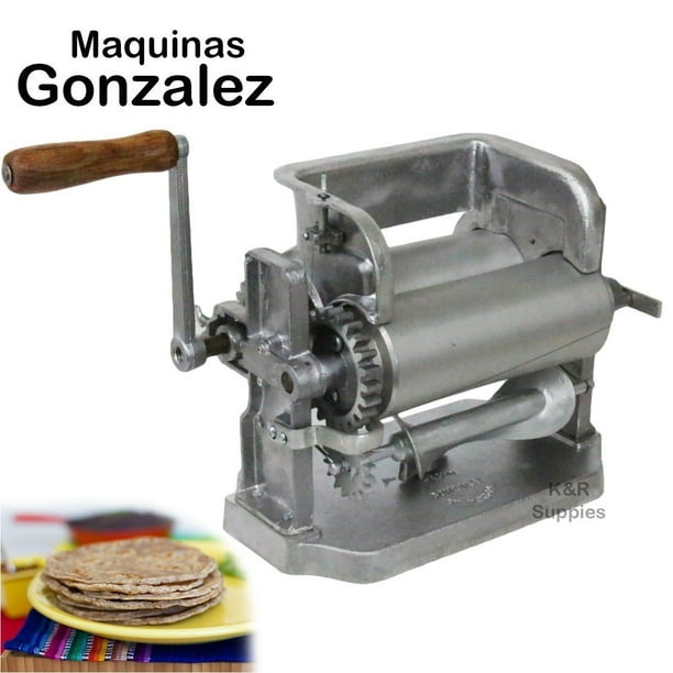 Tortilla Maker Roller Gonzalez Manual Crank Press 5.5" Maker Prensa