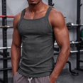 thumbnail image 2 of JTSRKL Ribbed Tank Tops for Men Slim Fit Sleeveless Textured Lightweight Breathable Shirts Stretchy Summer Training Beach Soft Fit Wear Tees, 2 of 9