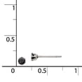 thumbnail image 6 of Stainless Steel Polished 3mm Black Round CZ Stud Post Earrings, 6 of 7