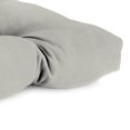 thumbnail image 2 of Jordan Manufacturing Sunbrella 44" x 18" Canvas Granite Grey Solid Rectangular Tufted Contoured Outdoor Wicker Settee Bench Cushion, 2 of 8