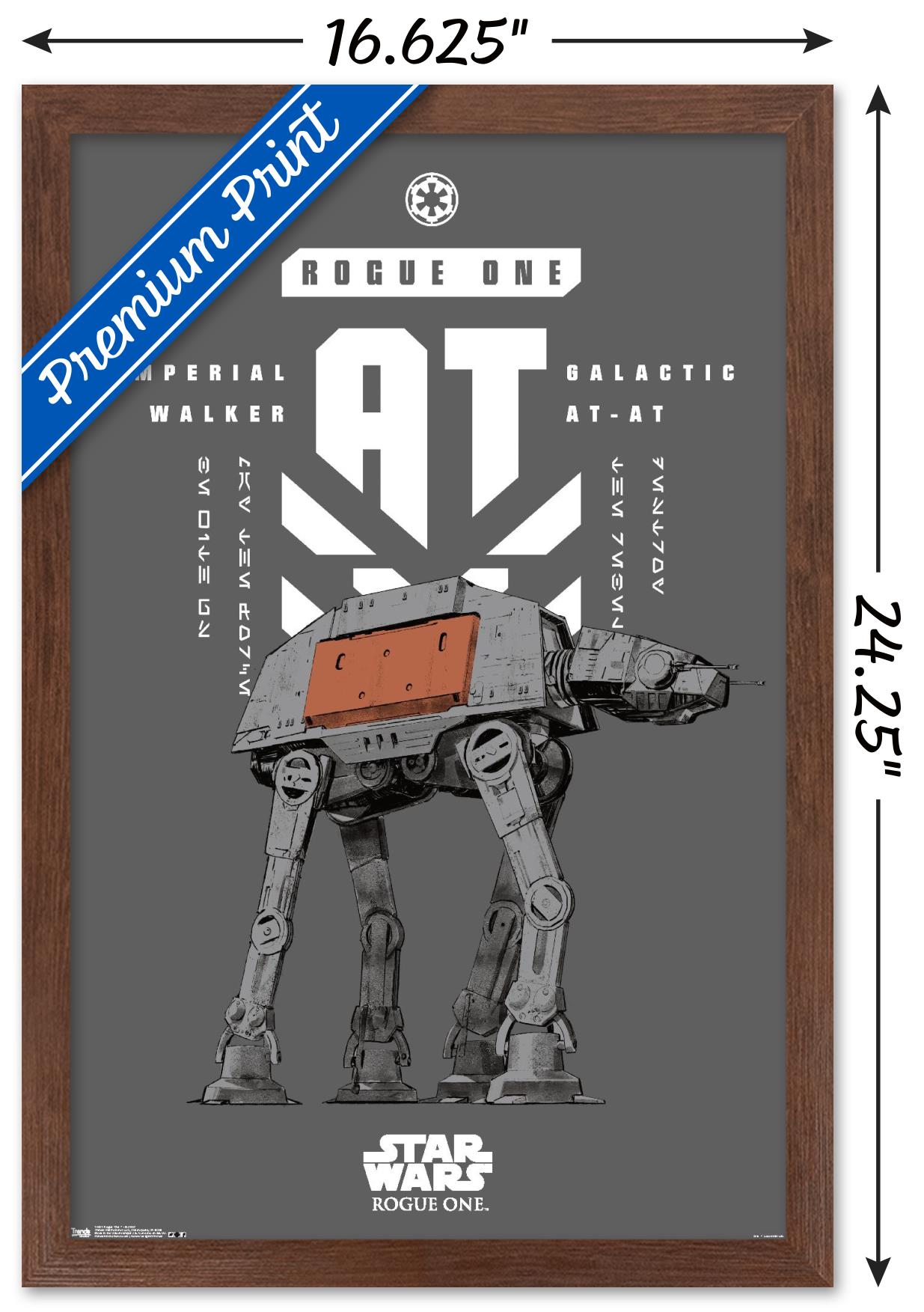 Star Wars: Rogue One - Banner Wall Poster, 14.725" x 22.375", Framed