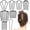 Black3, variant on 8 Piece U-Shape Hair Combs for Women's French Twist Updo and Bun Vintage Styling (Black)