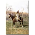 thumbnail image 1 of Ceramic Tile Mural-Henry Farny Indians Backsplash Tile Mural 22. 17" w x 25.5" h using (24) 4.25 x 4.25 ceramic tiles, 1 of 3