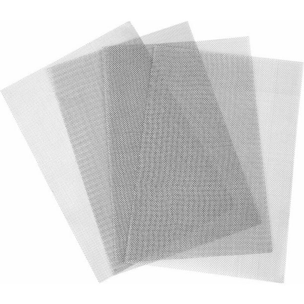 4 Pack 304 Stainless Steel Woven Wire 20 Mesh Metal Rodent Insect Control Screen for Windows Doors Filters 12" x 8" (4)