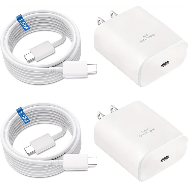 Lifedance 2 Piezas Cargador Tipo C, Cargador 45W Carga Rápida, para Galaxy S25 Ultra/S25/S24 Ultra/S