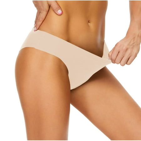 WREESH Women s Solid Tankinis Bottoms Mid Rise Swimwear - Full Coverage Bikini Bottom for Pool & Beach Beige