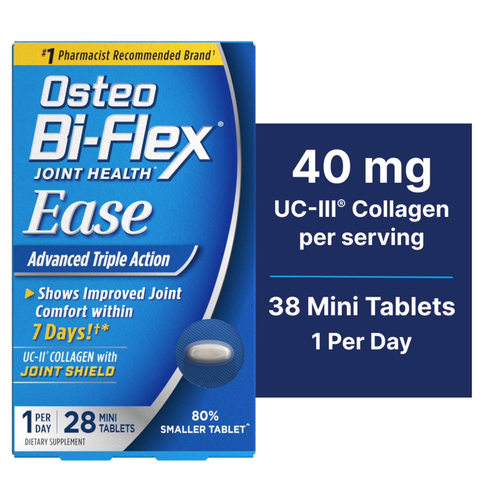 Osteo Bi-Flex Ease with Vitamin D, Joint Health Supplements, Mini-Tablets, 28 Count