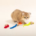 thumbnail image 4 of 8 Pcs Jouets de vers de Chat Colorés Balle Interactive, 4 of 5