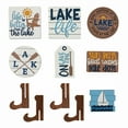 thumbnail image 1 of Sailing LAKE Logo Rowing Combination Layered Tray Decoration Creative Desktop Wooden Crafts Decoration (Black), 1 of 6