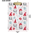 thumbnail image 3 of FMSHPON Watercolor Christmas Gnomes Presents Clipboard Hardboard Wood Nursing Clip Board and Pull for Standard A4 Letter 13x9 inches, 3 of 8