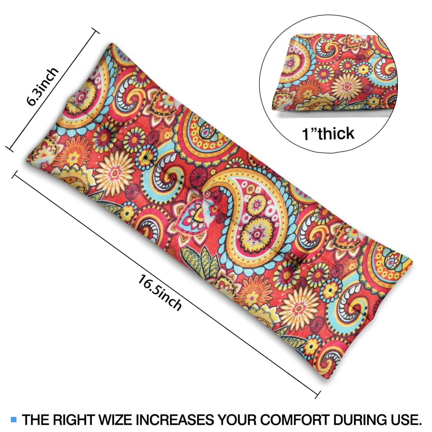 Artistic Mastectomy Pillow for Car - Post Surgery Seatbelt Cushion, Colorful Geometric Design, Pressure Relief Pad